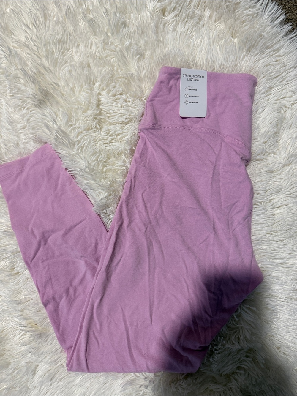 PINK Victoria's Secret Light Lavender Stretch Cotton Leggings